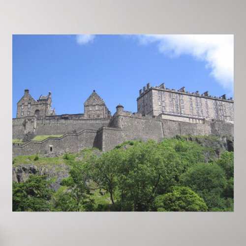 View of Edinburgh Castle Edinburgh Scotland 3 Poster