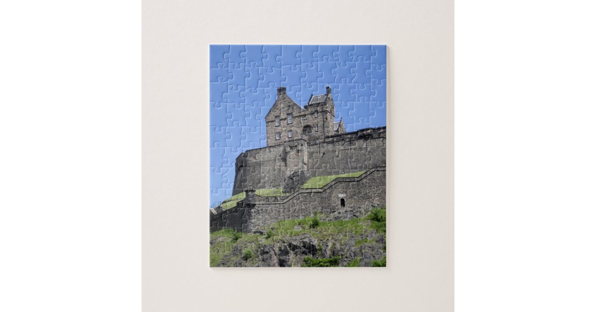 View of Edinburgh Castle, Edinburgh, Scotland, Jigsaw Puzzle Zazzle