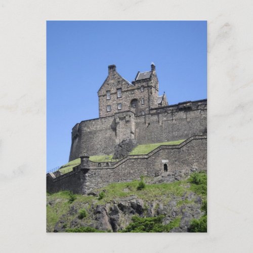 View of Edinburgh Castle Edinburgh Scotland Postcard