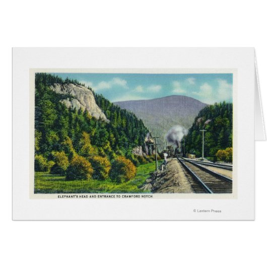 View of Elephant's Head & Crawford Notch Entranc Cards (Front Horizontal)