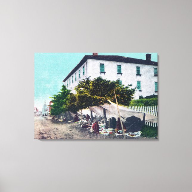 View of Eskimo Curio VendersSitka, AK Canvas Print (Front)