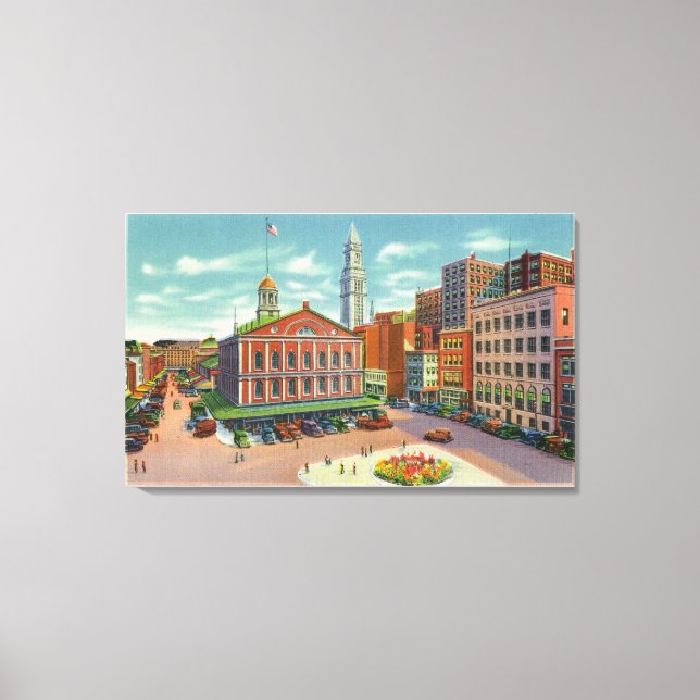 View of Faneuil Hall, the Cradle of Liberty Canvas Print (Front)