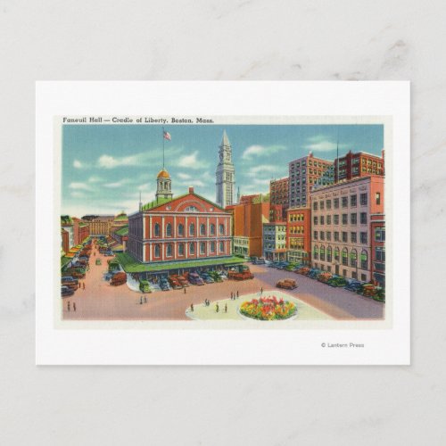 View of Faneuil Hall the Cradle of Liberty Postcard