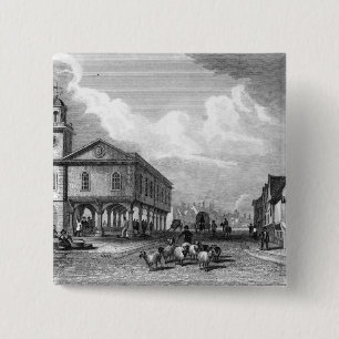 View of Faversham, Kent, 1832 Pinback Button