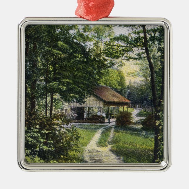 View of Fiddlers Green Metal Ornament (Front)