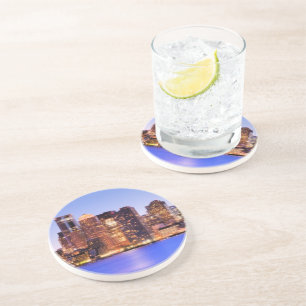 View of Financial District of downtown Boston Coaster