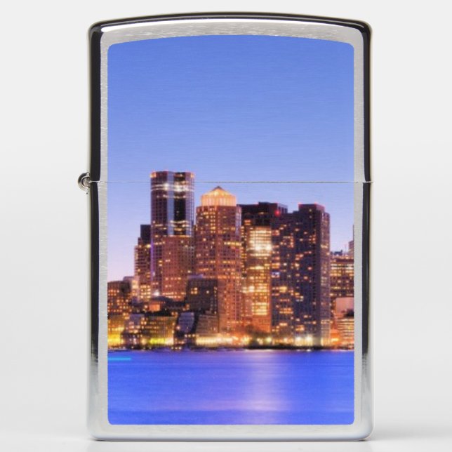 View of Financial District of downtown Boston Zippo Lighter (Front)