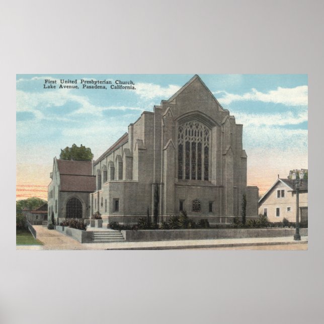 View of First United Presbyterian Church Poster (Front)