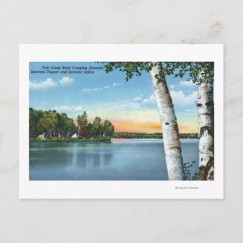 View Of Fish Creek State Camping Grounds Postcard by LanternPress at Zazzle