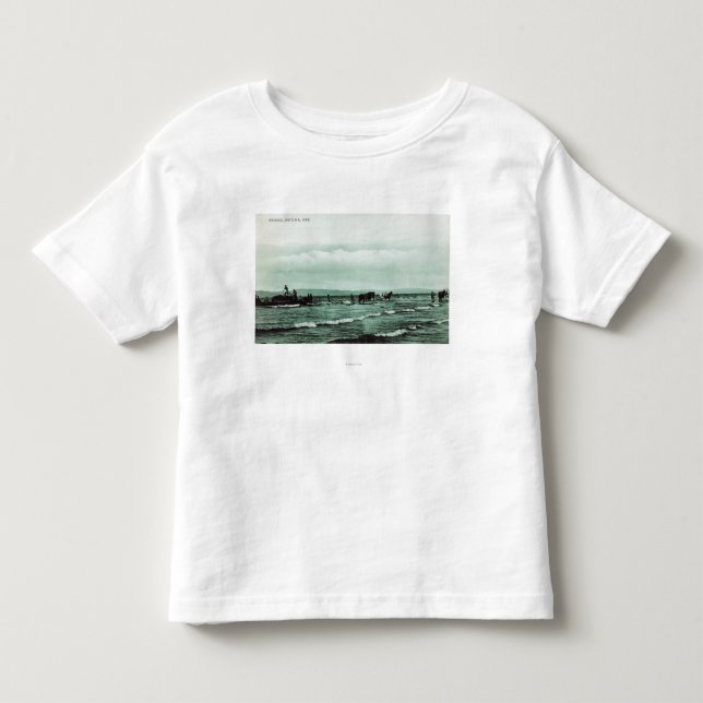 View of Fishermen Seine Fishing, Horse Carts Toddler T-shirt (Front)