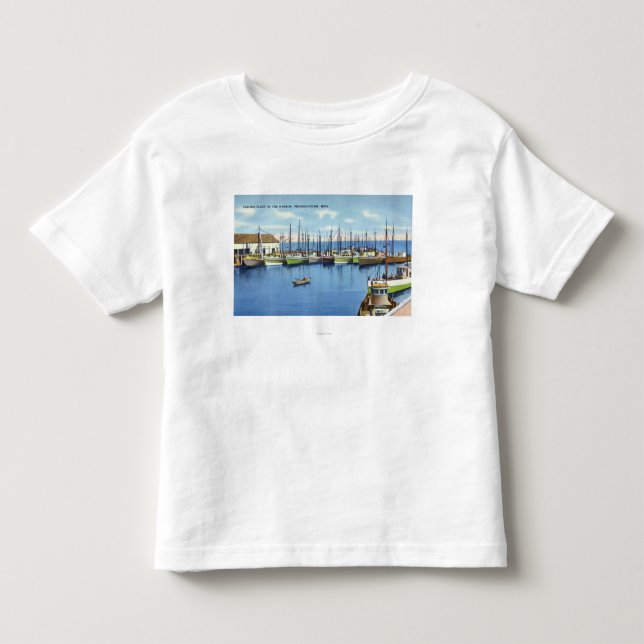 View of Fishing Fleet in the Harbor Toddler T-shirt (Front)