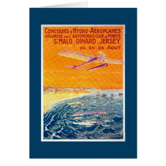 View of Float Planes in Air and Water Poster Cards (Front)