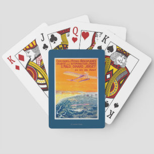 View of Float Planes in Air and Water Poster Poker Cards