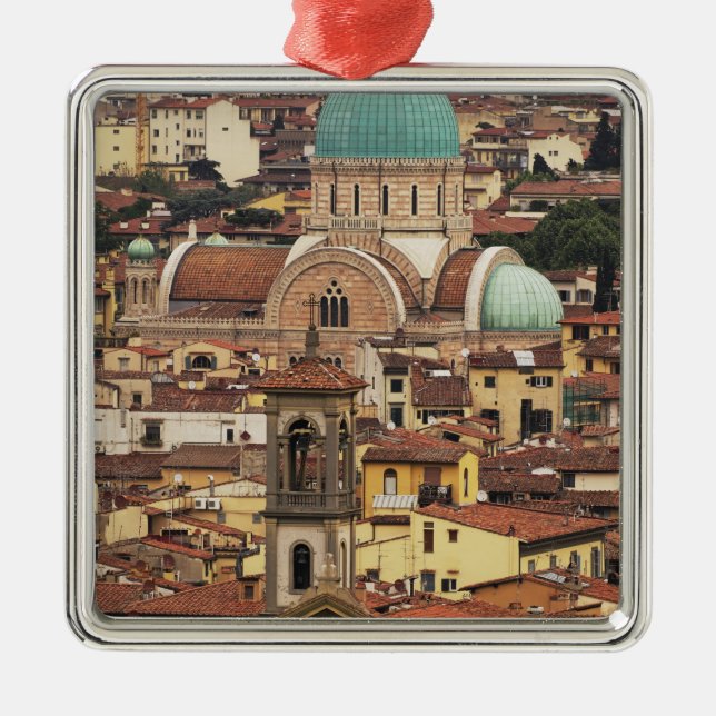 View of Florence, Italy from Piazza Metal Ornament (Front)