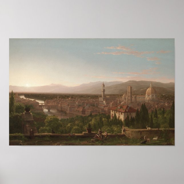 View of Florence — Thomas Cole Print (Front)