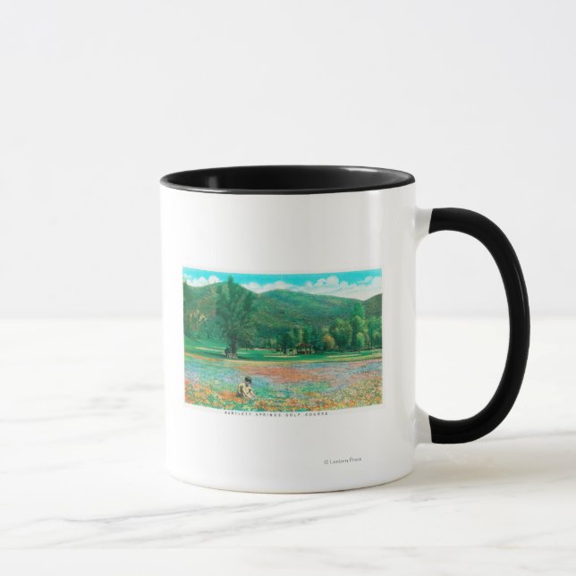 View of Flowering Field Mug (Right)