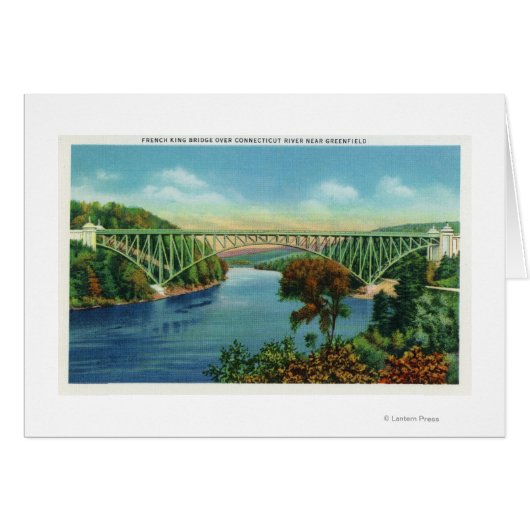 View of French King Bridge over Connecticut Cards (Front Horizontal)