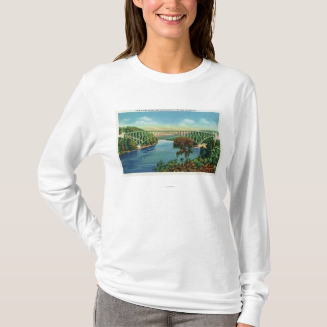 View of French King Bridge over Connecticut T-Shirt (Front)