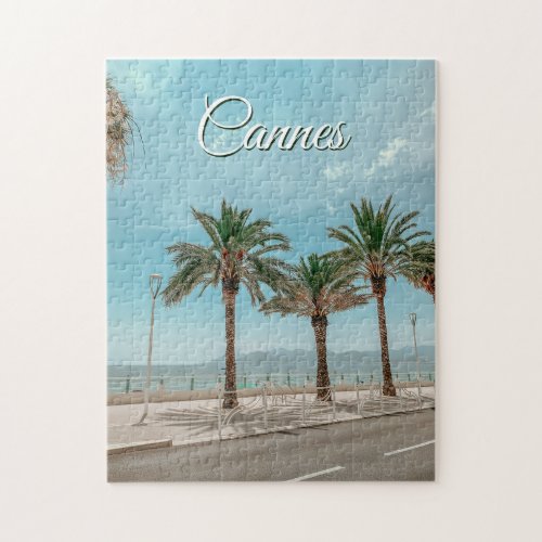 View of French Riviera in Cannes France  Jigsaw Puzzle