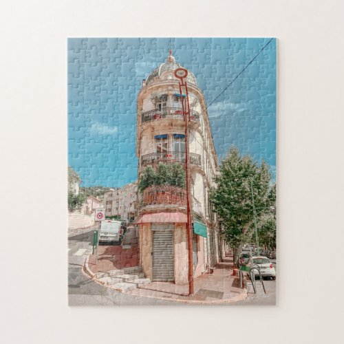 View of French Riviera in Cannes France Postcard Jigsaw Puzzle