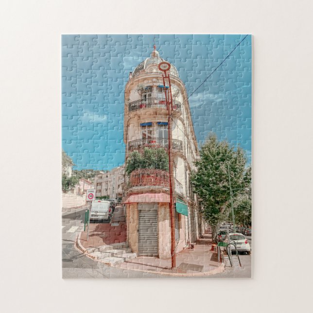 View of French Riviera in Cannes France Postcard Jigsaw Puzzle (Vertical)