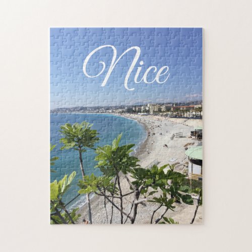 View of French Riviera in Nice France  Jigsaw Puzzle