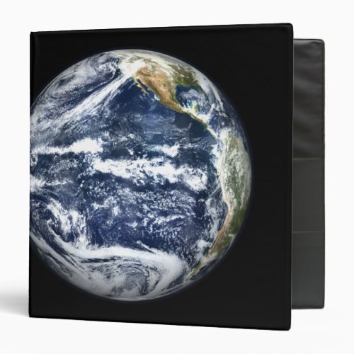 View of Full Earth centered over the Pacific Oc 3 Ring Binder