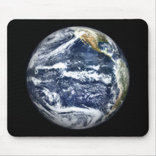 View of Full Earth centered over the Pacific Oc Mouse Pad