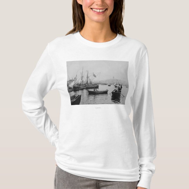 View of Galata in Istanbul from Sirkeci Port T-Shirt (Front)
