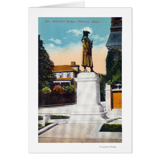 View of General Warren's Statue Cards (Front)