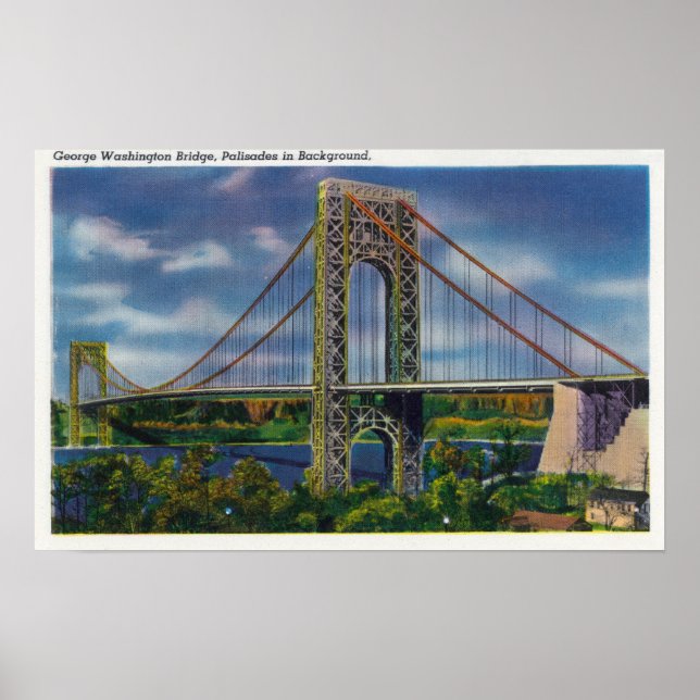 View of George Washington Bridge Poster (Front)