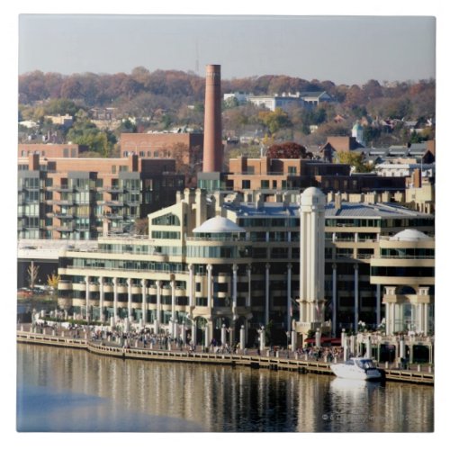 View of Georgetown and Waterfront_Washington DC Tile