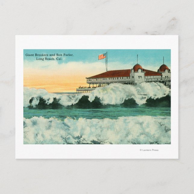 View of Giant Breakers and the Sun Parlor Postcard (Front)