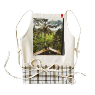 View of greenery outside zazzle HEART apron