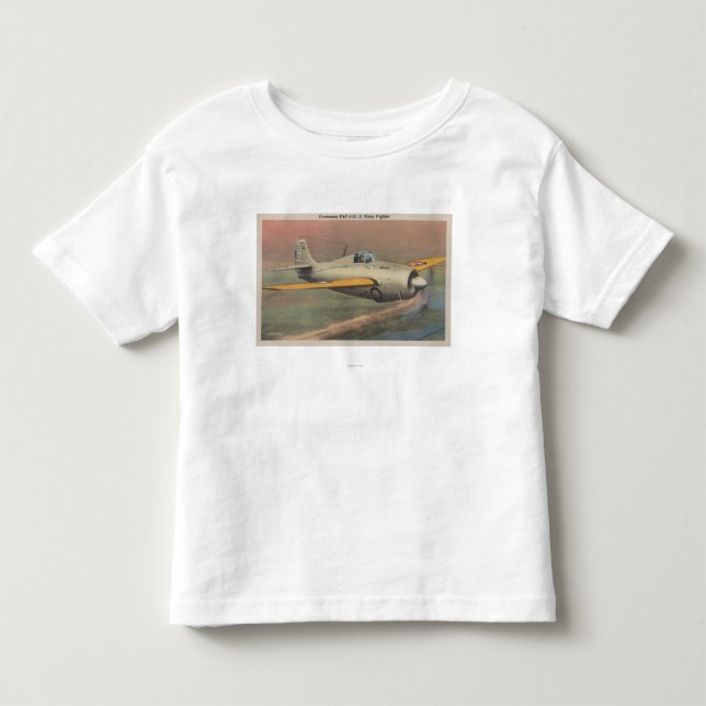 View of Grumman F4F-3-U.S. Navy Fighter Toddler T-shirt (Front)