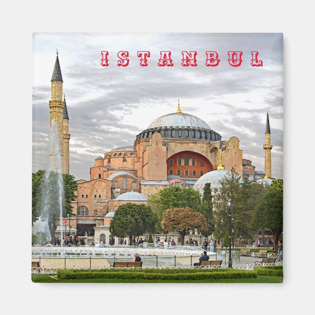 View of Hagia Sophia. (Hagia Sophia Museum). Magnet (Front)
