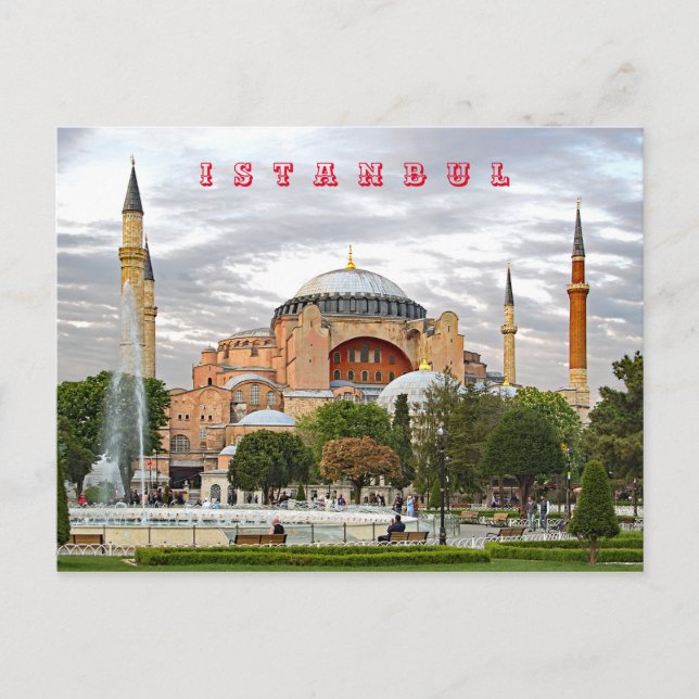 View of Hagia Sophia. (Hagia Sophia Museum). Postcard (Front)