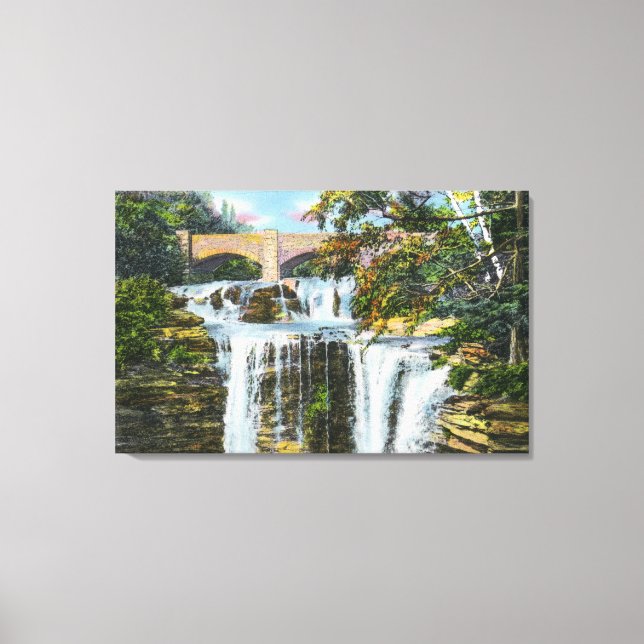 View of Haines Falls Canvas Print (Front)