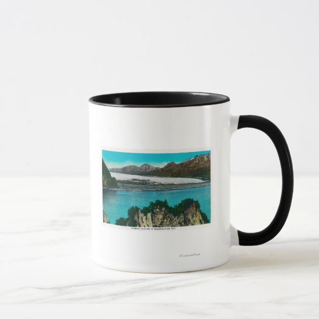 View of Harding Glacier in Resurrection Bay Mug (Right)