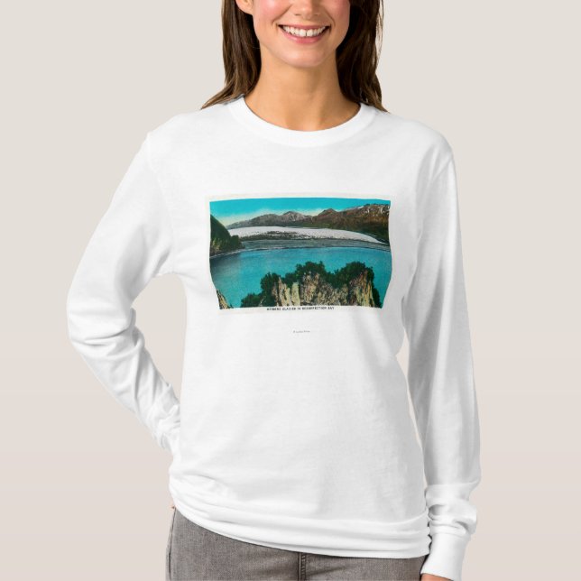 View of Harding Glacier in Resurrection Bay T-Shirt (Front)