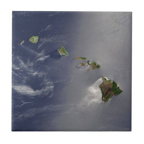 View of Hawaii from Space Tile
