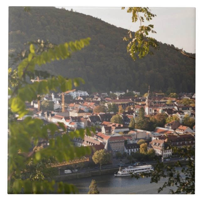 View of Heidelberg's Old Town Tile (Front)