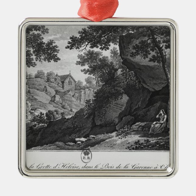 View of Heloise grotto the park La Garenne Metal Ornament (Front)