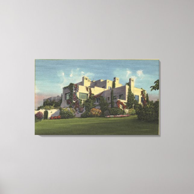 View of Herbert Hoover's Home, Stanford U. Canvas Print (Front)