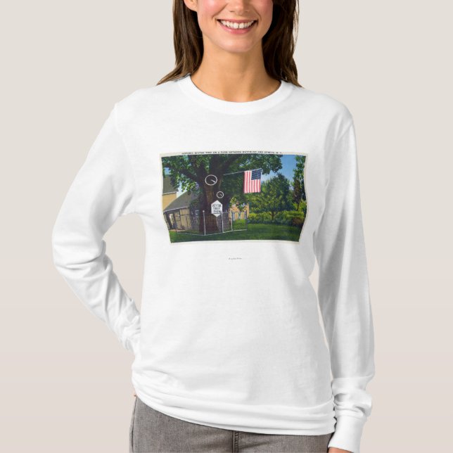 View of Historic Scythe Tree Farm T-Shirt (Front)