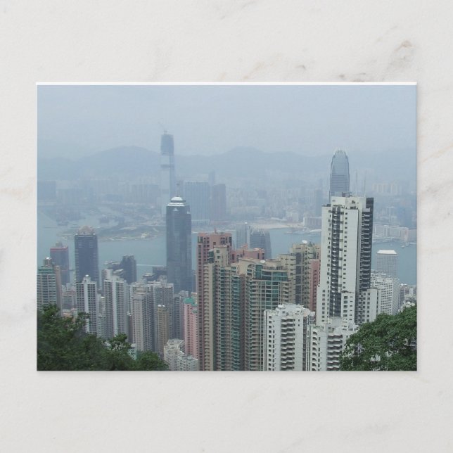 View of Hong Kong From The Peak Postcard (Front)