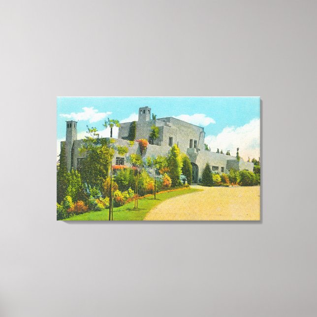 View of Hoover's Home, Stanford U Campus Canvas Print (Front)