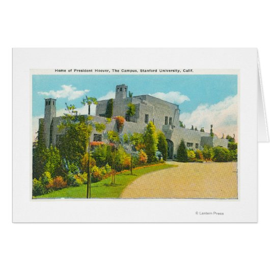 View of Hoover's Home, Stanford U Campus Cards (Front Horizontal)