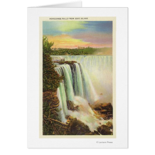 View of Horseshoe Falls from Goat Island Cards (Front)