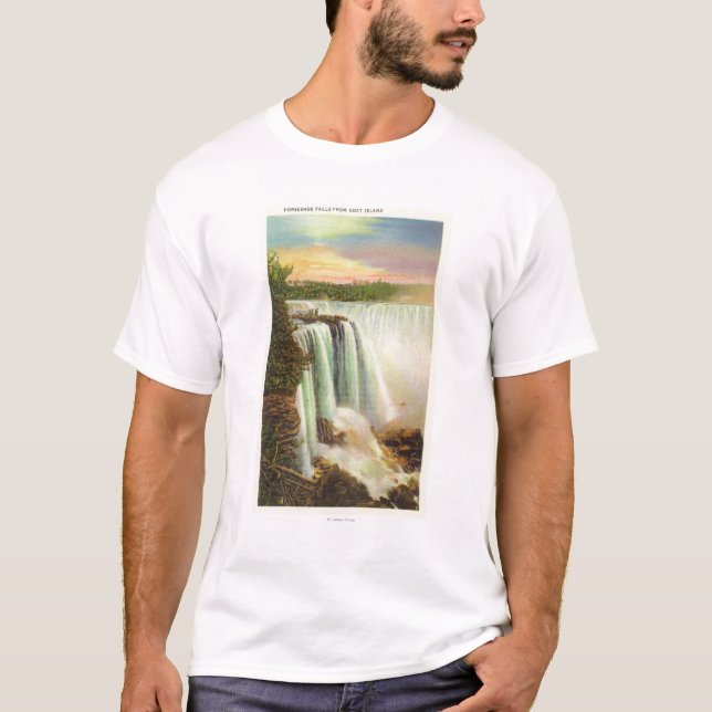 View of Horseshoe Falls from Goat Island T-Shirt (Front)
